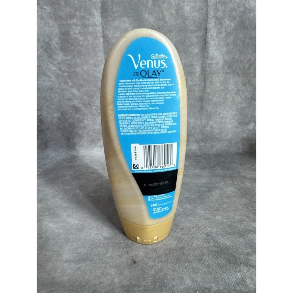 Shave & Shower ~ Venus Olay Vanilla Creme Cream Dead Stock Gillette 10 Oz Bottle